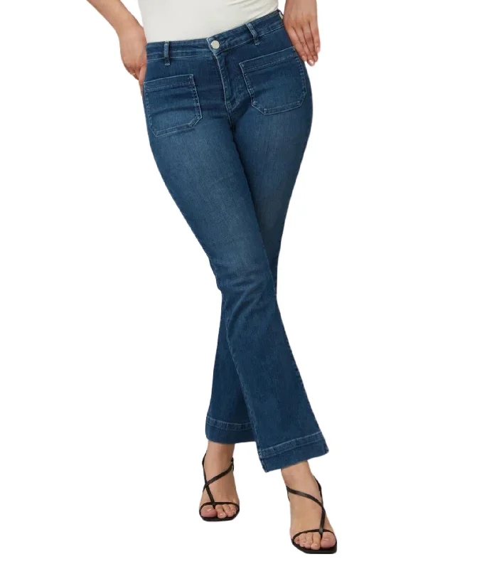 Women's Professional Attire Gene Mid Rise Bootcut Jeans In Dim Sky