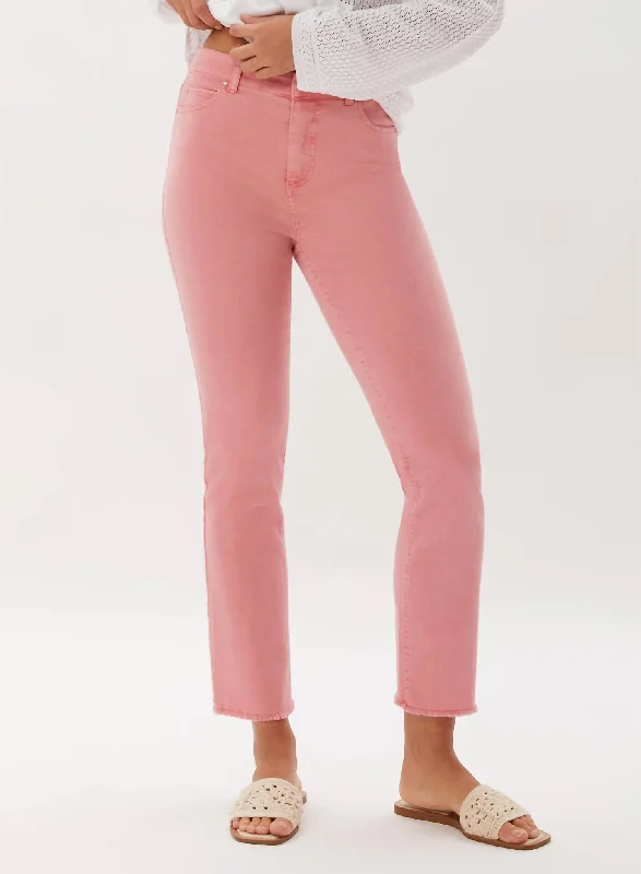 Winter Wardrobe Clearance La Cienega Straight Leg Cropped Jean In Shell Pink