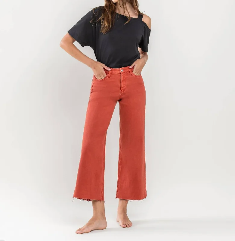 Women's Trendy Outfit Olivia Jeans Rust In Bossa Nova