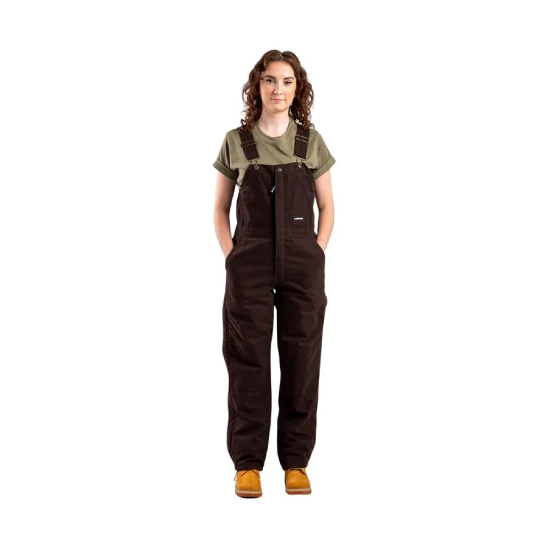 Cheap Women's Clothing Online Berne Women's Washed Insulated Bib overall - Dark Brown