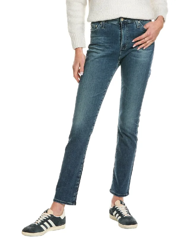 Women's Resort Apparel AG Jeans Mari 15 Years Pike Street High-Rise Slim Straight Jean