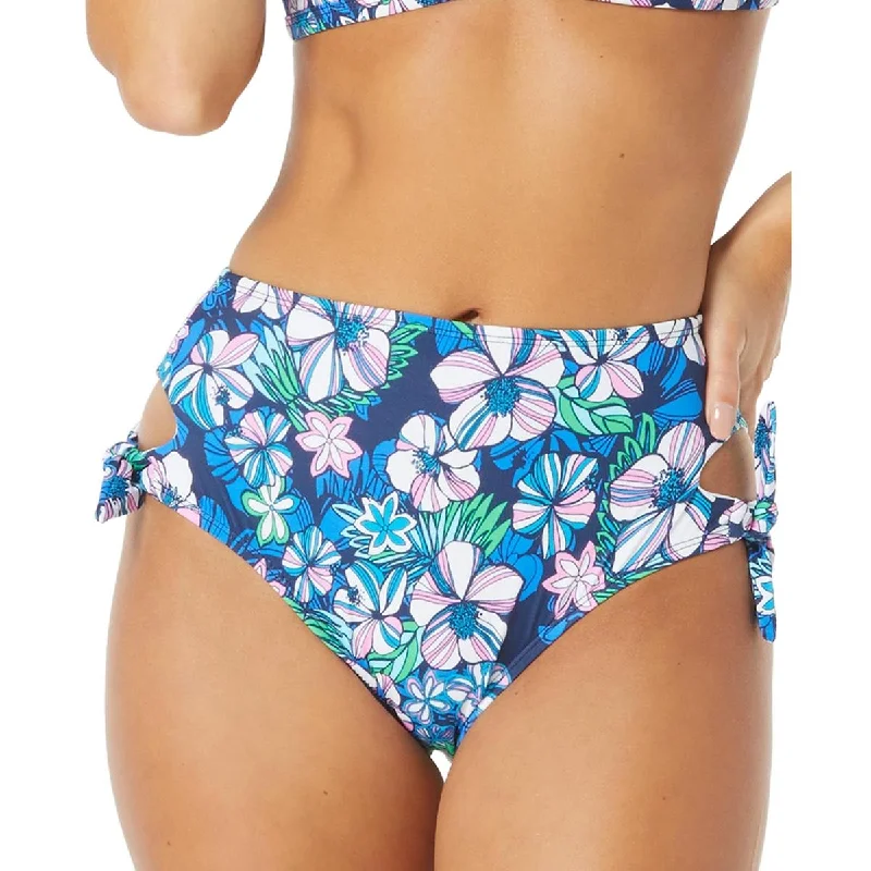 Women's Party Outfit Womens Floral Side-Tie Swim Bottom Separates