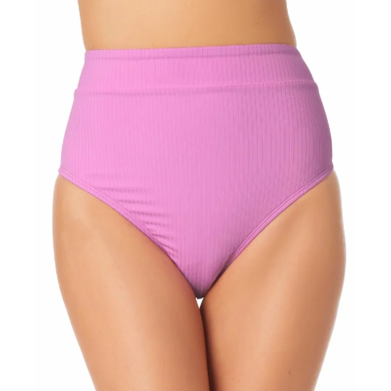 Fashion-Forward Women's Clothing Womens Solid Ribbed Swim Bottom Separates