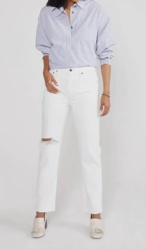 Online Clothing Boutiques Finn Slim Straight Jean In White