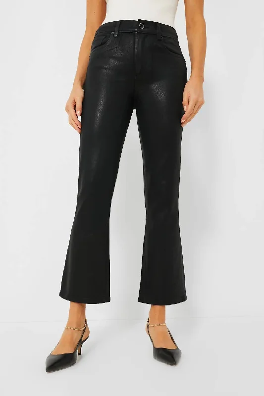 Women Wear Boutique Bella Crop Flare Jean In Black