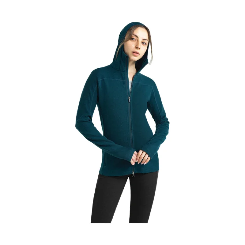 Holiday Discount Ibex Women's Shak Hoodoo Hoodie - Kingfisher