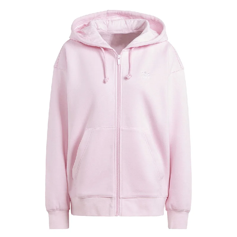 Women's Luxury Garments adidas - Women's Essentials Full Zip Boyfriend Hoodie (IK0484)