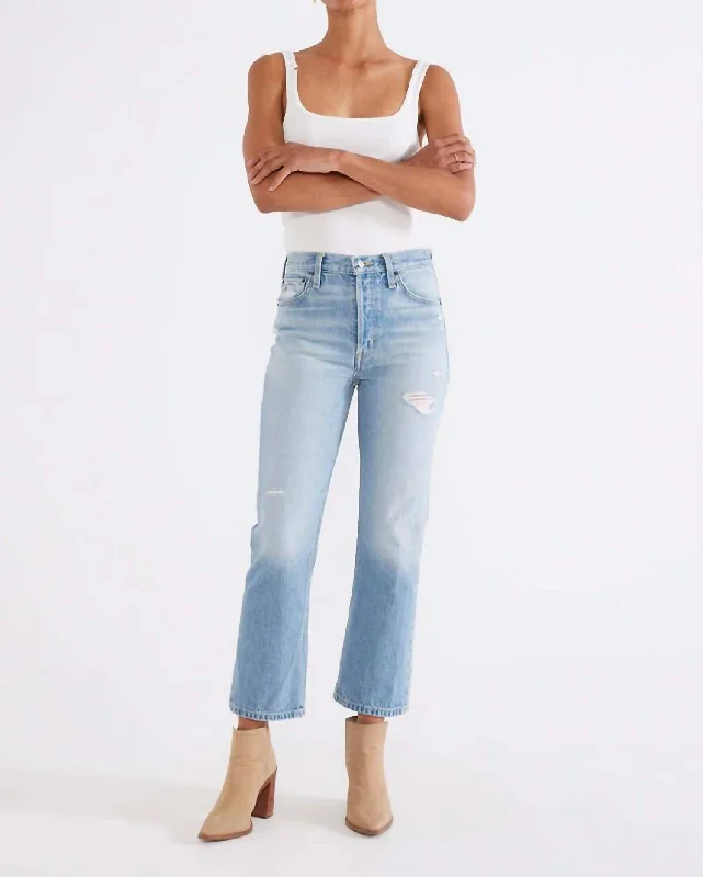 Best Online Boutiques Josie High Rise Crop Jean In Rip Current