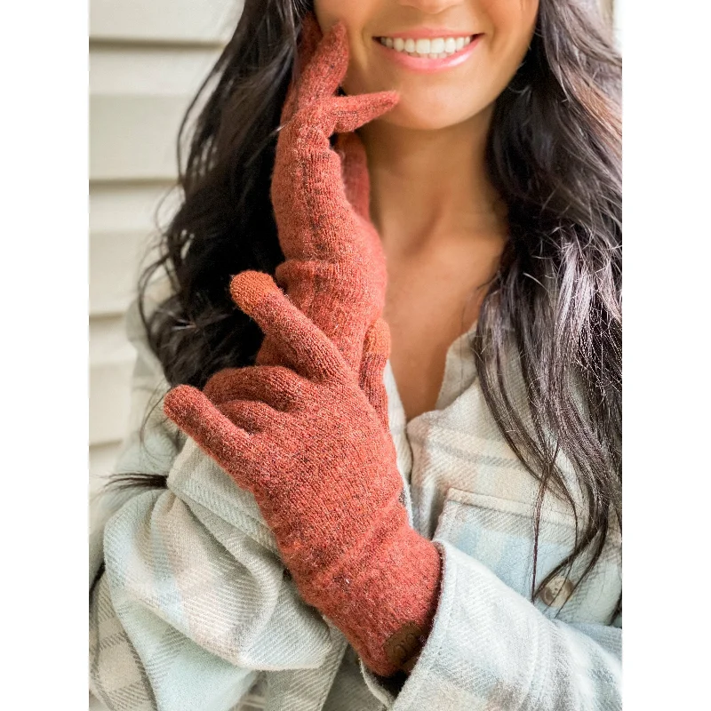 Comfortable Women's Apparel Soft Recycled Yarn C.C Gloves (Multiple Colors)