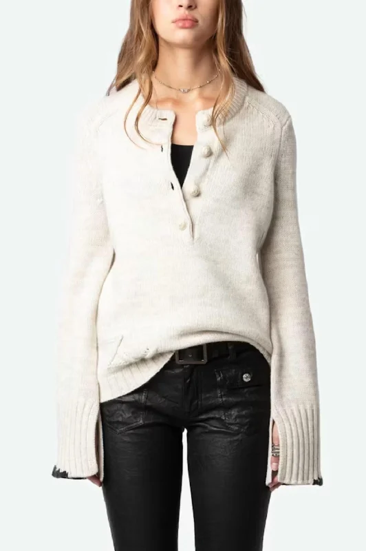 Clothes For Woman Halty Sweater In Oatmeal