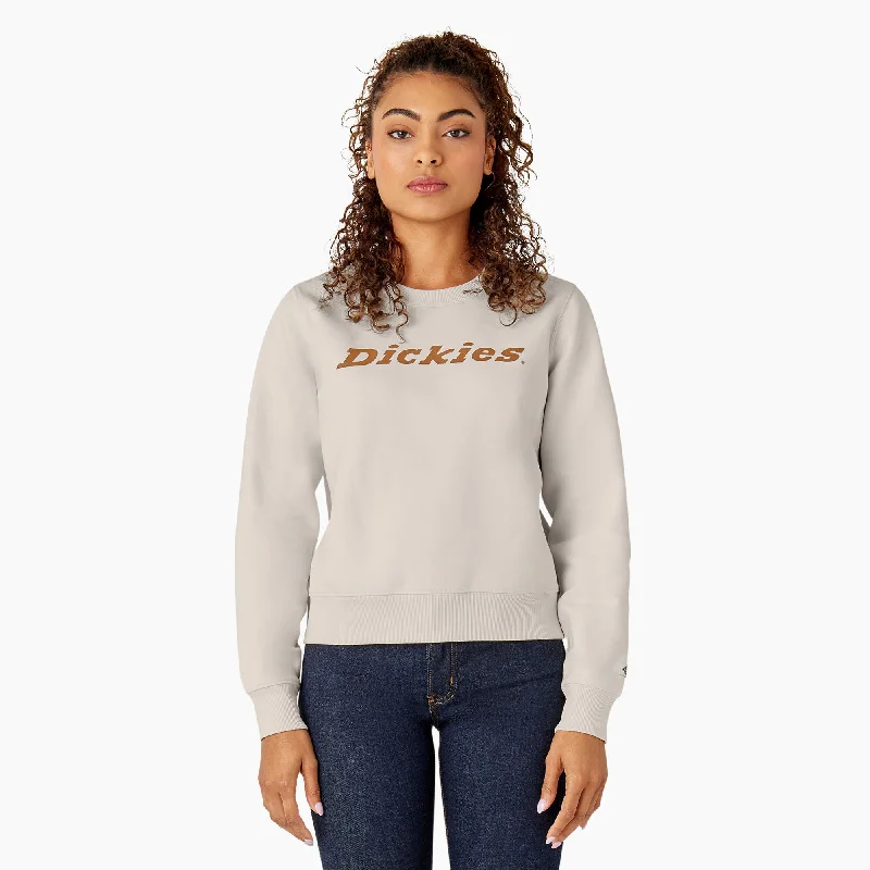 Stylish And Comfortable Clothing For Women Dickies Women's Water Repellent Heavyweight Wordmark Sweatshirt