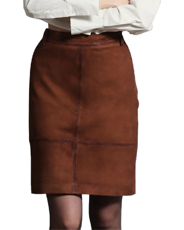 Weekend Sale Walter Baker Piper Straight Fit Suede Skirt