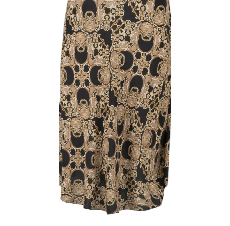 Women's Romantic Outfit Harmony Midi Skirt In Baroque Print